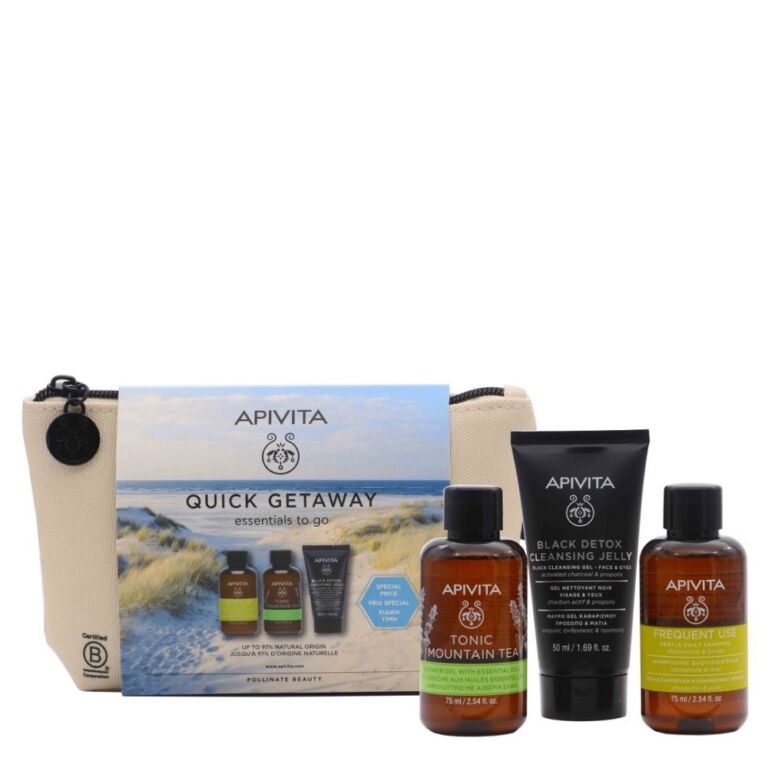 Vacanța e mai frumoasă cu APIVITA TRAVEL SET Vacanța e mai frumoasă cu APIVITA TRAVEL SET