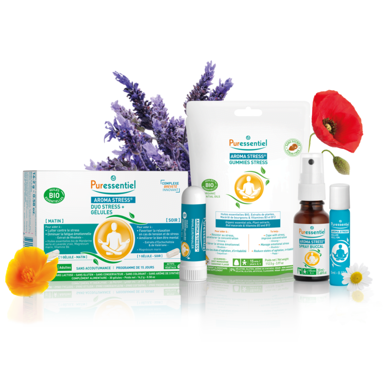 Fusion anti-stress: magia uleiurilor esentiale Puressentiel & psihobiotice de la Dr Biom Happy Mood Fusion anti-stress: magia uleiurilor esentiale Puressentiel & psihobiotice de la Dr Biom Happy Mood